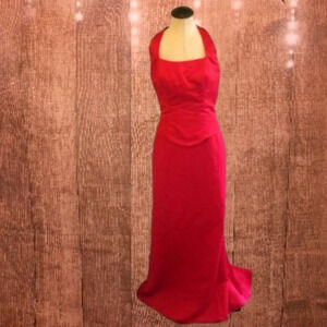 JORDAN SIZE 6 RED CRANBERRY FLOOR LENGTH BRIDESMAID DRESS OR PROM DRESS …
